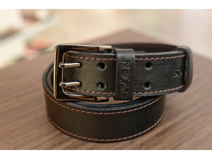3313 10 kozeny pasek premium 36 40 mm spona 004 prosite opaskova kuze cerna
