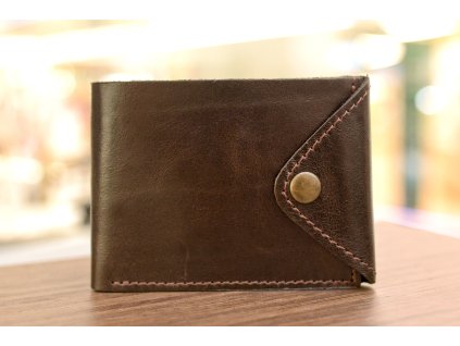 Peněženka "COMPACT". Kůže "ALKOR" tm.hnědá