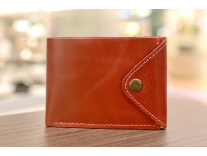 Peněženka "COMPACT". Kůže "ALKOR" červena