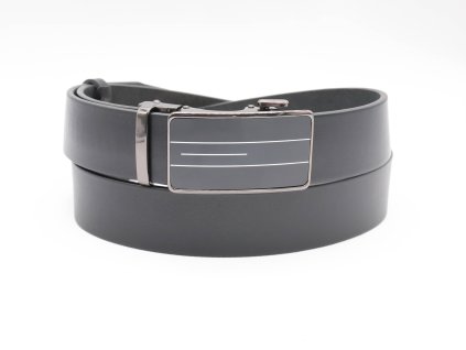 Pásek-automat 37 mm. 02370054. Kůže „Čepra 3.5 mm“ hladká černá