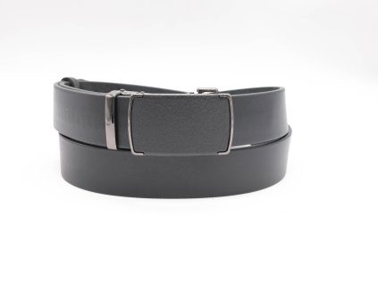 Pásek-automat 37 mm. 02370055. Kůže „Čepra 3.5 mm“ hladká černá