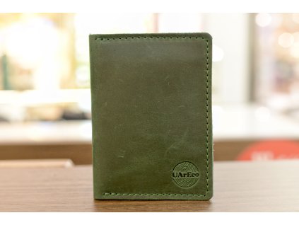 Dokladovka na auto. Kůže "Crazy Horse" tmavě zelená