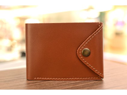 Peněženka "COMPACT". Kůže "Kaiser" rezavá