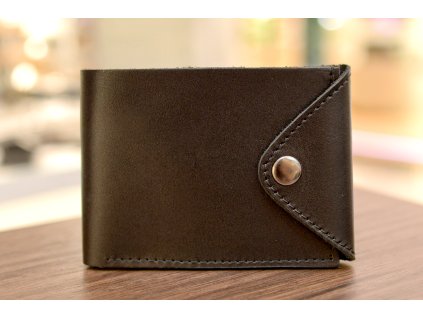 Peněženka "COMPACT". Kůže "Kaiser" černá