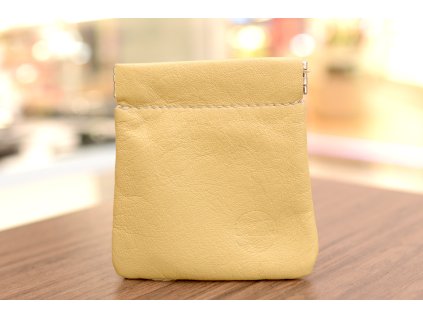 Pouzdro na kliče nebo mince "FROG". Kůže "NAPPA". béžová