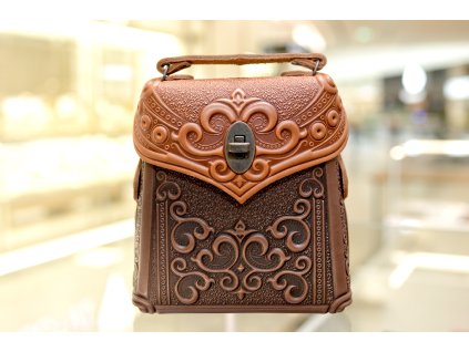 967 damska kabelka batoh opaskova kuze tm hneda rezava