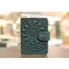 2440 5 organizator na karty id22 s reliefem mandala kuze crazy horse tm zelena
