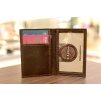 Organizátor na karty a doklady ID1+3. Kůže "Crazy Horse" tmavě hnědá
