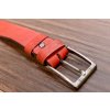 3151 9 kozeny pasek premium 36 40 mm spona 002 opaskova kuze cervena