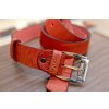 3256 18 kozeny pasek premium 36 40 mm spona 006 opaskova kuze cervena