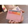 Card-holder Slim. Kůže "Kaiser" růžová