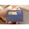 Card-holder Slim. Kůže "Kaiser" modrá