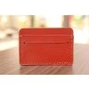 Card-holder Slim. Kůže "Kaiser" červená