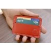 Card-holder Slim. Kůže "Kaiser" červená