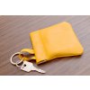Pouzdro na kliče nebo mince "FROG". Kůže "NAPPA". žlutá