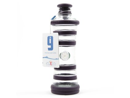 i9 láhev indigo - intuice je skleněná láhev s unikátní schopností harmonizace a revitalizace vody.
