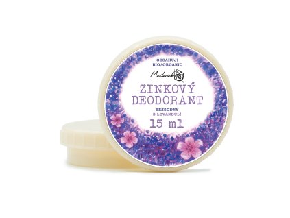 Medarek Krémový deodorant levandule, zinkový bez sody15ml