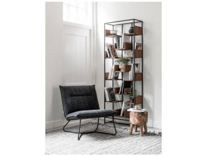 teakovy industrialni regal new