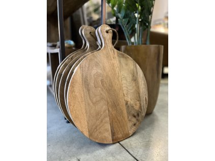 prkýnko na krájení kulaté 40x50cm- mango