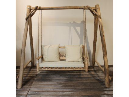 teaková houpačka - teak přírodní