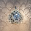 pendant lamp princess fan l silver zenza2