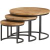 natural enzo coffee table set of 3 best seller collection