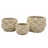 sada 3 pletených košů dia 32 x v-25cm,