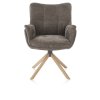 HEN JUNA 48864 armstoel NAT EIKEN LIVIGNO bruin Front