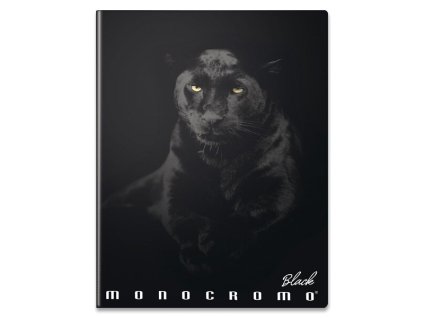 ŠKOLNÍ SEŠIT PIGNA MONOCROMO BLACK - A4, LINKOVANÝ, 40 LISTŮ, MIX MOTIVŮ