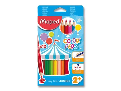 305 pastelky maped trojhranne 12 barev