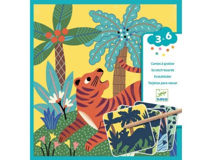 3249 vyskrabavaci obrazky zvirata v dzungli