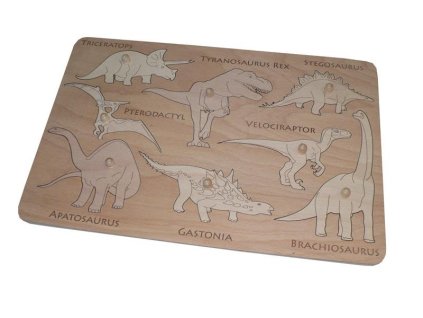 3426 vkladaci puzzle dinosauri