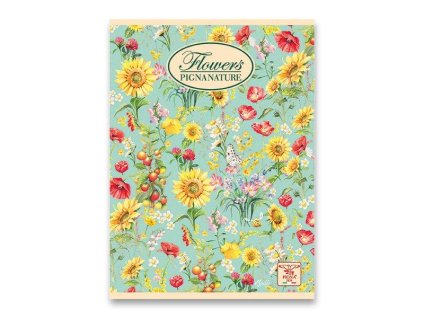 3918 3 skolni sesit pigna nature flowers a4 cisty 40 listu mix motivu
