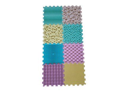 Ortopedické puzzle 8ks pastelové