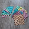 Ortopedické puzzle 6+6 ks pastelové