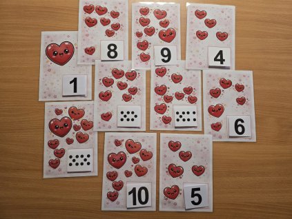 Valentýnské počítání pro prvňáky