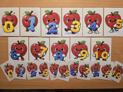 Číselná řada s jablíčky
