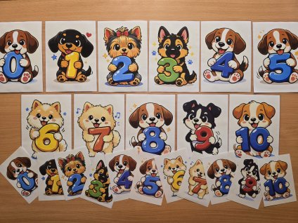 Číselná řada na každý den (pejsci) e-pomůcka