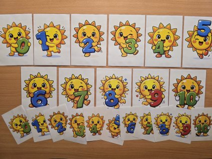 Číselná řada na každý den (sluníčka) e-pomůcka