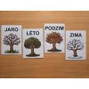 Jaro, léto, podzim, zima se stromem