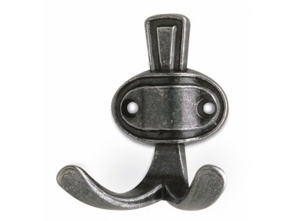 Věšák na zeď ALEXA, kovový, brinýr, výška 75 mm