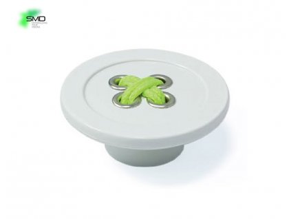 Dětská úchytka KNOB, plastová, bílá, průměr 58 mm