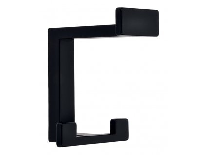 Věšák do předsíně ALEX, kovový, černá mat, výška 92 mm