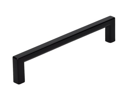 Úchytky na kuchyňskou linku ELEGANCE, kovová, černá mat, délka 136 mm