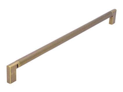 Nábytková úchytka STELLA, kovová, starozlatá, délka 334 mm