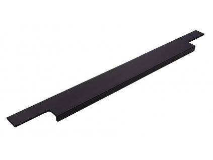 Úchytky na kuchyňskou linku FINESSE, kovová, černá, matná, délka 495 mm