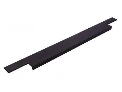 Úchytky na kuchyňskou linku FINESSE, kovová, černá, matná, délka 395 mm