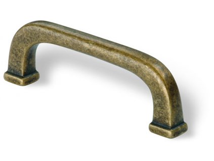 Rustikální úchytka SELMA, kovová, staromosaz, délka 110 mm