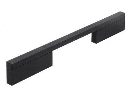Nábytkové úchytky ZENITH, kovové, černý hliník, délka 252 mm