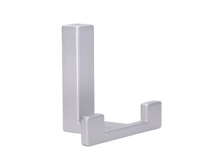 Věšák do předsíně ALEX, kovový, Alu efekt, výška 60 mm